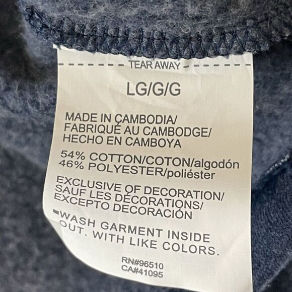 Under Armour Project Rock Fleece Long Sleeve Crop Hoodie Women Size Large Blue - Picture 4 of 7